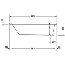 Акриловая ванна 180х90 см Duravit Starck 700050000000000