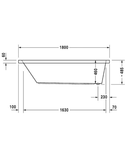 Акриловая ванна 180х90 см Duravit Starck 700050000000000