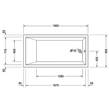 Акриловая ванна 180х90 см Duravit Starck 700050000000000