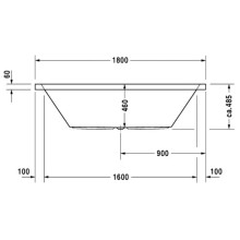 Акриловая ванна 180х90 см Duravit Starck 700052000000000