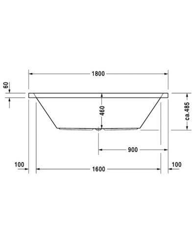 Акриловая ванна 180х90 см Duravit Starck 700052000000000