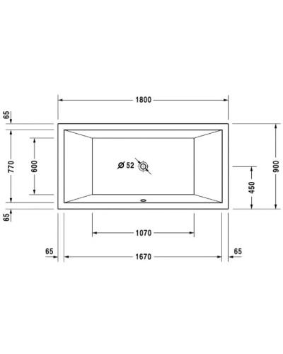 Акриловая ванна 180х90 см Duravit Starck 700052000000000