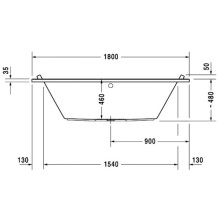 Акриловая ванна 180х80 см Duravit Starck 700338000000000