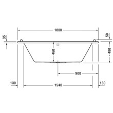 Акриловая ванна 180х90 см Duravit Starck 700339000000000