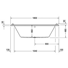 Акриловая ванна 180х90 см Duravit Starck 700339000000000