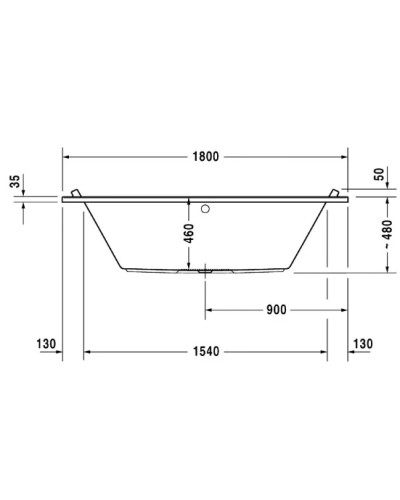 Акриловая ванна 180х90 см Duravit Starck 700339000000000