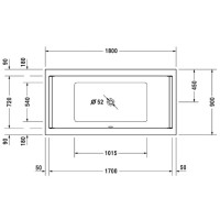 Акриловая ванна 180х90 см Duravit Starck 700339000000000