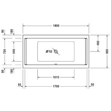 Акриловая ванна 180х90 см Duravit Starck 700339000000000