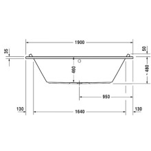 Акриловая ванна 190х90 см Duravit Starck 700340000000000