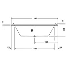 Акриловая ванна 190х90 см Duravit Starck 700340000000000