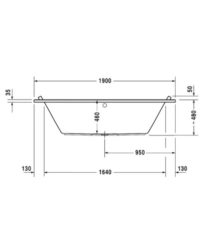 Акриловая ванна 190х90 см Duravit Starck 700340000000000