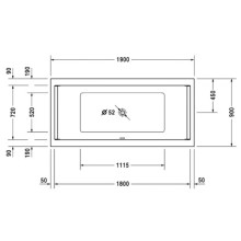Акриловая ванна 190х90 см Duravit Starck 700340000000000