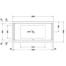Акриловая ванна 200х100 см Duravit Starck 700341000000000