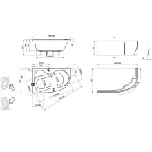 Акриловая ванна Ravak Rosa II 150x95 L C551000000 без гидромассажа
