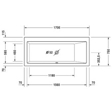 Акриловая ванна 170х75 см R Duravit Vero 700134000000000
