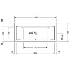 Акриловая ванна 180х80 см Duravit Vero 700135000000000