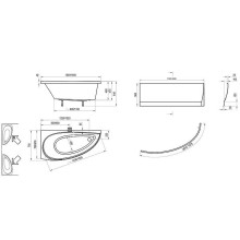 Акриловая ванна Ravak Avocado 150x75 R CS01000000 без гидромассажа