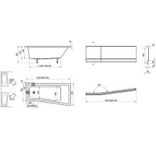 Акриловая ванна Ravak Be Happy II 150x75 L C981000000 без гидромассажа
