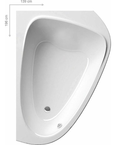 Акриловая ванна Ravak LoveStory II 196x139 R C761000000 без гидромассажа