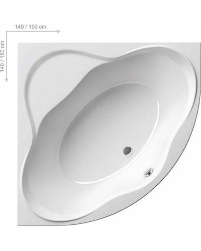 Акриловая ванна Ravak NewDay 150x150 C661000000 без гидромассажа