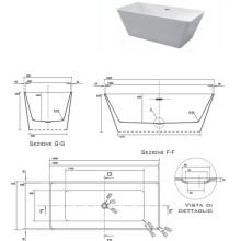 Акриловая ванна 160х70 см Kerasan Ego 743101