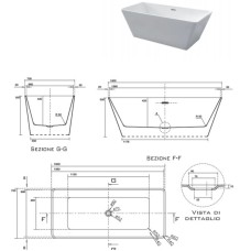 Акриловая ванна 160х70 см Kerasan Ego 743101