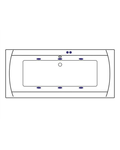 Акриловая ванна Excellent Aquaria Lux 180x80 WAEX.AQU18.SOFT.CR с гидромассажем