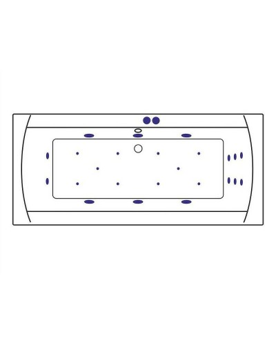 Акриловая ванна Excellent Aquaria Lux 180x80 WAEX.AQU18.ULTRA.CR с гидромассажем