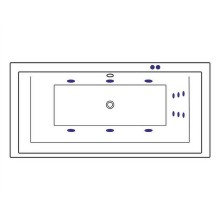 Акриловая ванна Excellent Crown Grand 190x90 WAEX.CRG19.LINE.CR с гидромассажем