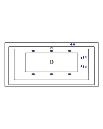 Акриловая ванна Excellent Crown Grand 190x90 WAEX.CRG19.LINE.CR с гидромассажем