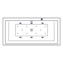 Акриловая ванна Excellent Crown Grand 190x90 WAEX.CRG19.RELAX.CR с гидромассажем