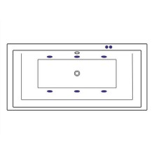 Акриловая ванна Excellent Crown Grand 190x90 WAEX.CRG19.SOFT.CR с гидромассажем