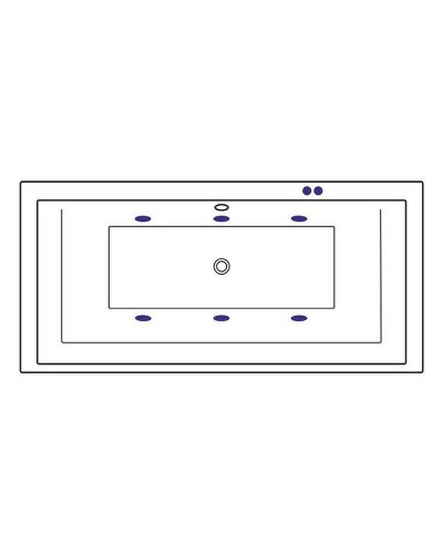 Акриловая ванна Excellent Crown Grand 190x90 WAEX.CRG19.SOFT.CR с гидромассажем