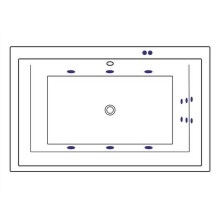 Акриловая ванна Excellent Crown Lux 190x120 WAEX.CRO19.LINE.CR с гидромассажем