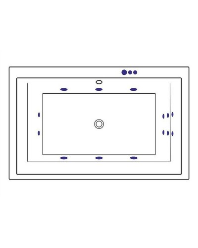 Акриловая ванна Excellent Crown Lux 190x120 WAEX.CRO19.SMART.CR с гидромассажем