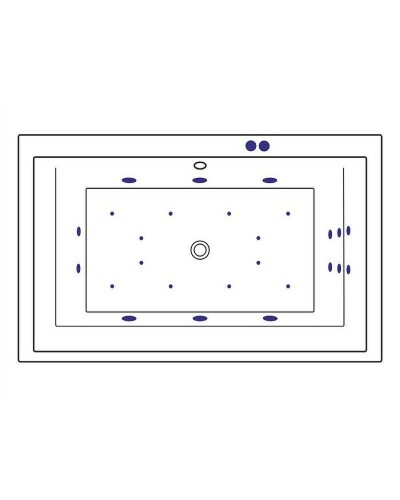 Акриловая ванна Excellent Crown Lux 190x120 WAEX.CRO19.ULTRA.CR с гидромассажем