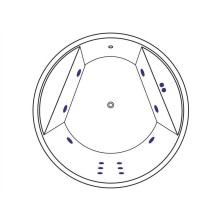 Акриловая ванна Excellent Great Arc 160x160 WAEX.GRE16.LINE.CR с гидромассажем