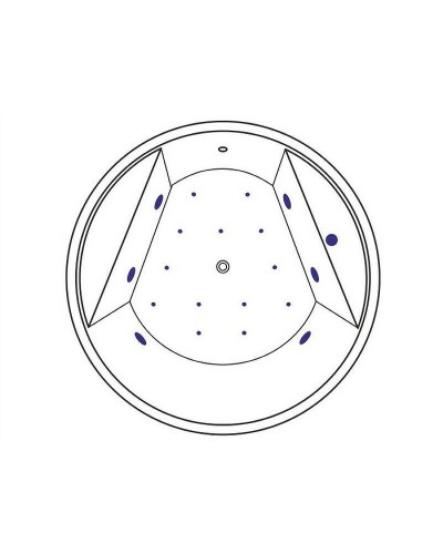 Акриловая ванна Excellent Great Arc 160x160 WAEX.GRE16.RELAX.CR с гидромассажем