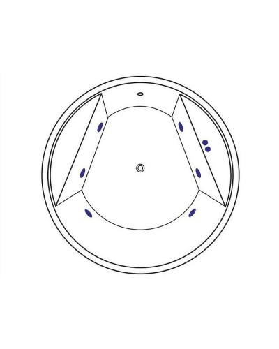 Акриловая ванна Excellent Great Arc 160x160 WAEX.GRE16.SOFT.CR с гидромассажем