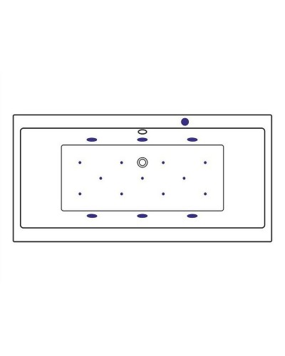 Акриловая ванна Excellent Pryzmat 180x80 WAEX.PRY18.RELAX.CR с гидромассажем