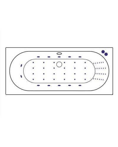 Акриловая ванна Excellent Oceana 170x75 WAEX.OCE17.NANO.CR с гидромассажем