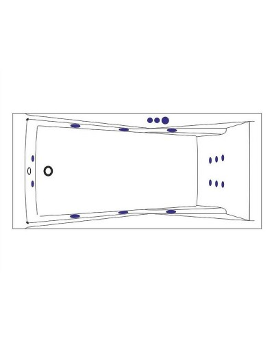 Акриловая ванна Excellent Palace 170x75 WAEX.PAL17.SMART.CR с гидромассажем