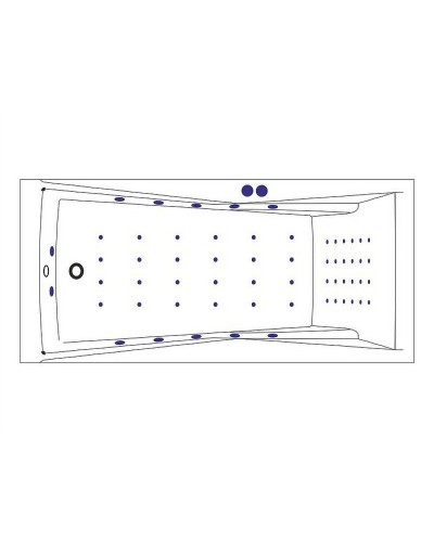 Акриловая ванна Excellent Palace 180x80 WAEX.PAL18.NANO.CR с гидромассажем