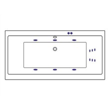 Акриловая ванна Excellent Pryzmat 200x90 WAEX.PRY20.LINE.CR с гидромассажем
