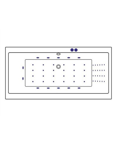 Акриловая ванна Excellent Pryzmat 150x75 WAEX.PRY15.NANO.CR с гидромассажем