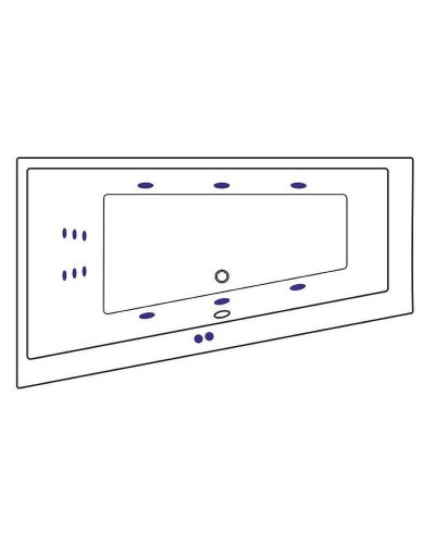 Акриловая ванна Excellent Sfera 170x100 L WAEX.SFL17.LINE.CR с гидромассажем