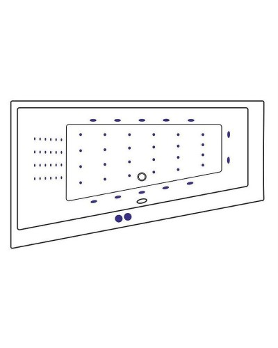 Акриловая ванна Excellent Sfera 170x100 L WAEX.SFL17.NANO.CR с гидромассажем
