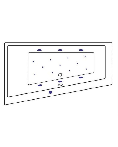 Акриловая ванна Excellent Sfera 170x100 L WAEX.SFL17.RELAX.CR с гидромассажем