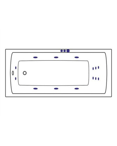 Акриловая ванна Excellent Aquaria 170x75 WAEX.AQU17.SMART.CR с гидромассажем
