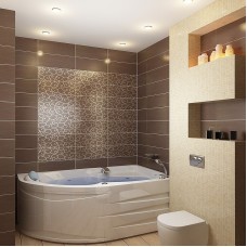 Акриловая ванна 1MarKa Diana 160x100 L 01ди1610л без гидромассажа